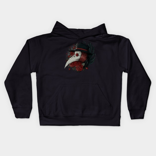 Plague Doctor Kids Hoodie by xMorfina